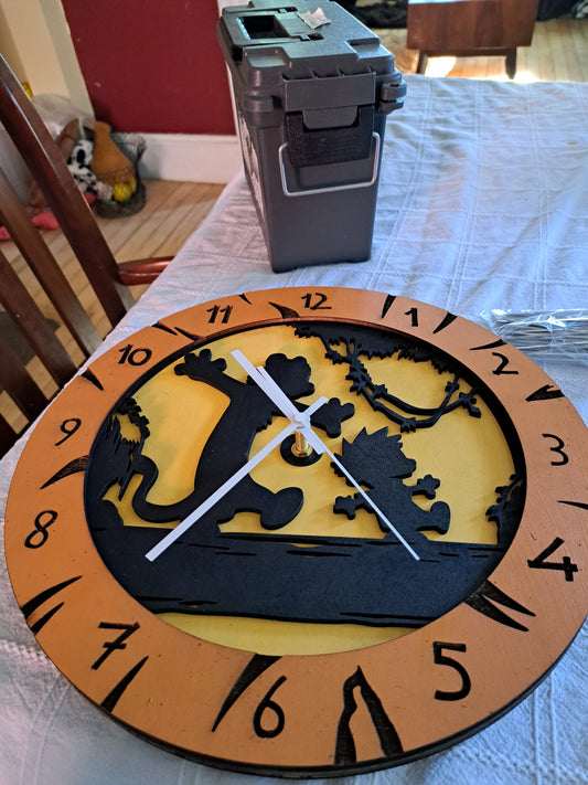 Calvin and Hobbes Time Clock