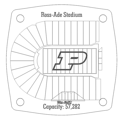 Ross-Ade Stadium Multi-Layered Stadium Coasters