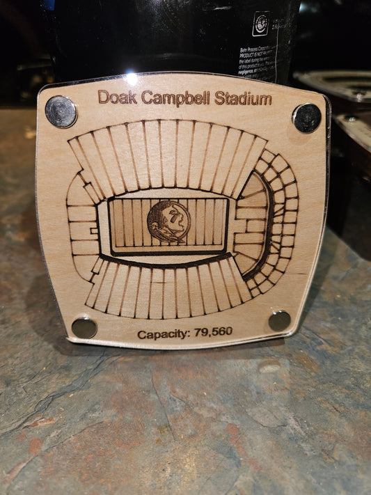 Doak Campbell Multi-Layered Stadium Coasters