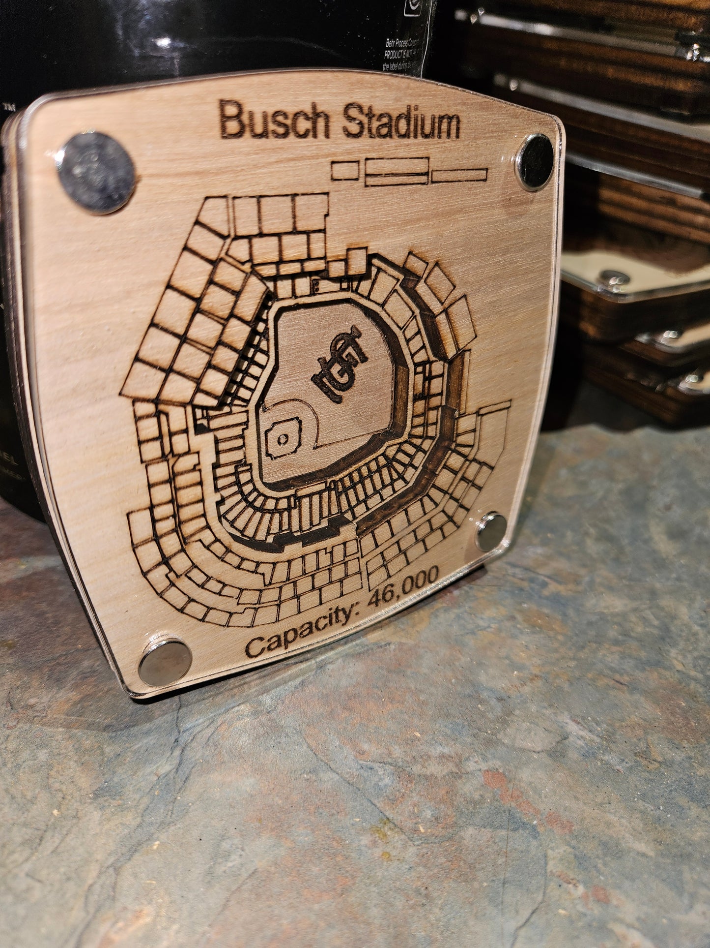 Busch Stadium Multi-Layered Stadium Coasters