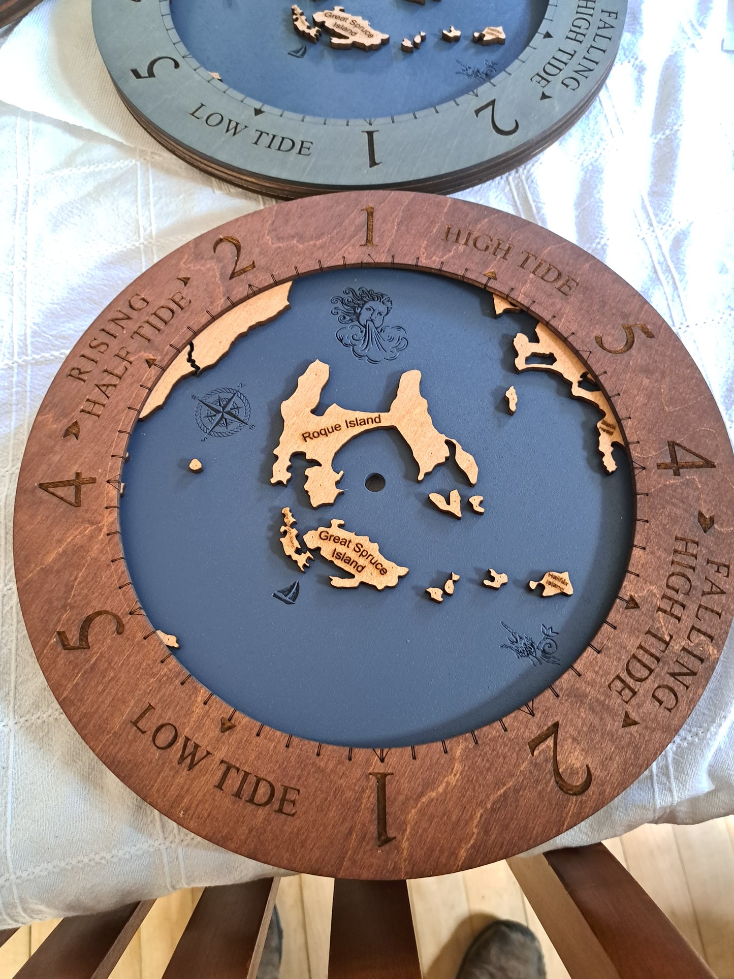 Roque Island Maine Time or Tide Clocks