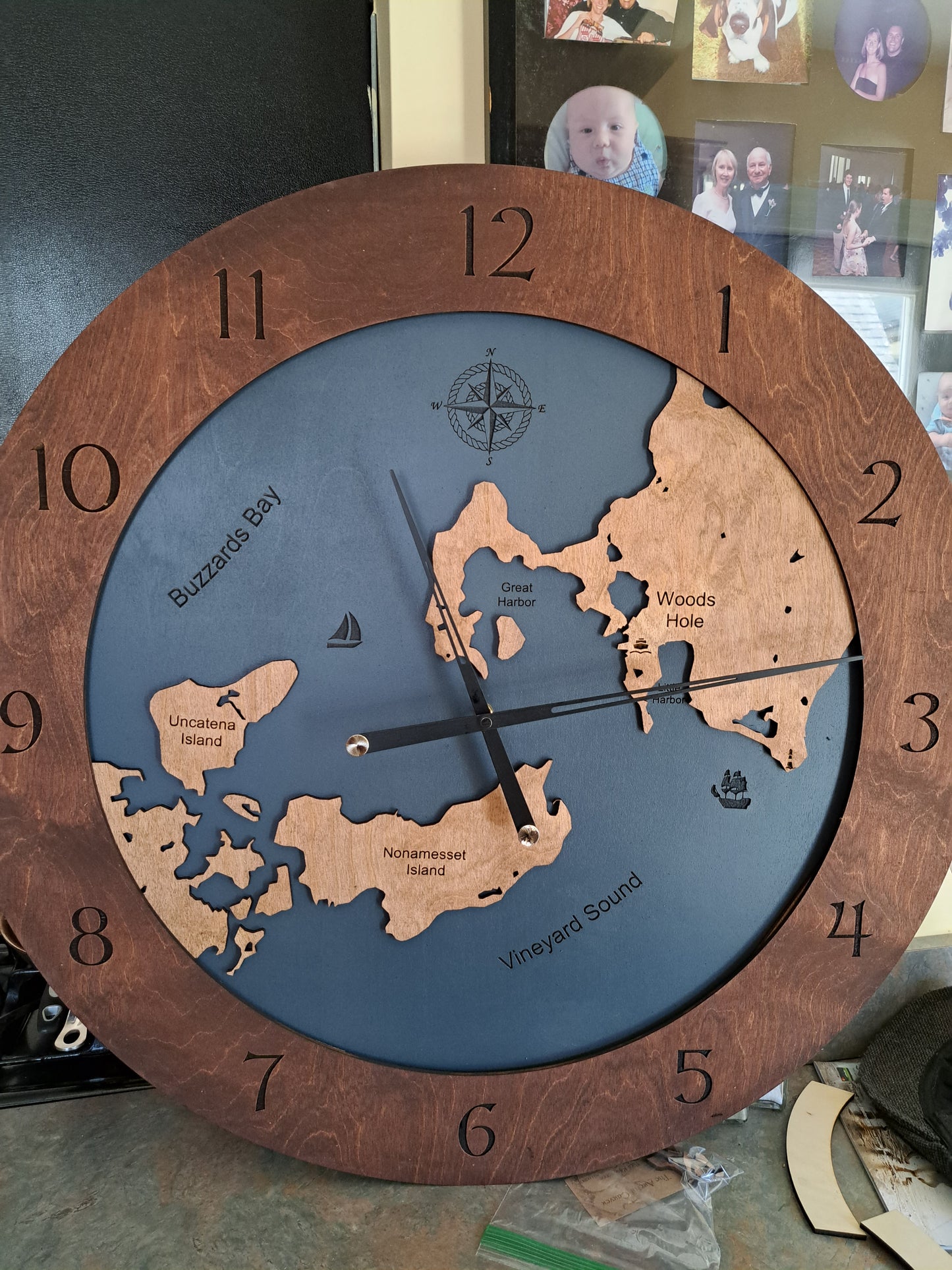 Woods Hole MA Time or Tide Clocks