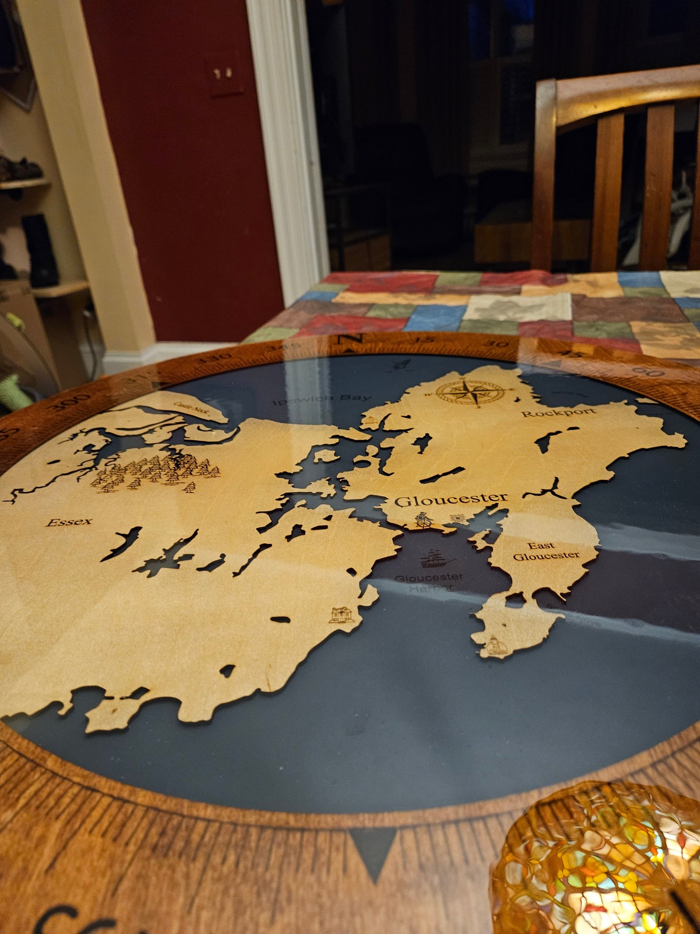 Epoxy Resin Wall Map