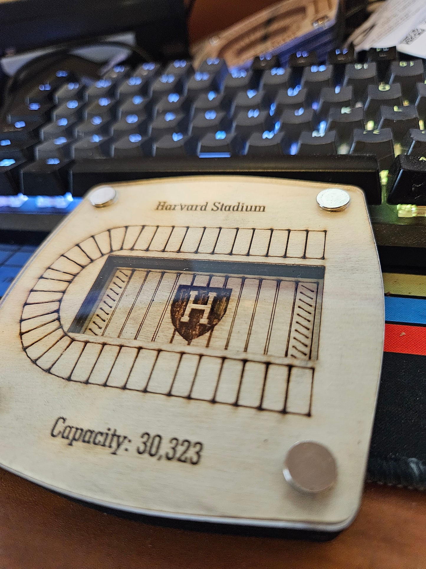 Harvard Stadium Multi-Layered Stadium Coasters