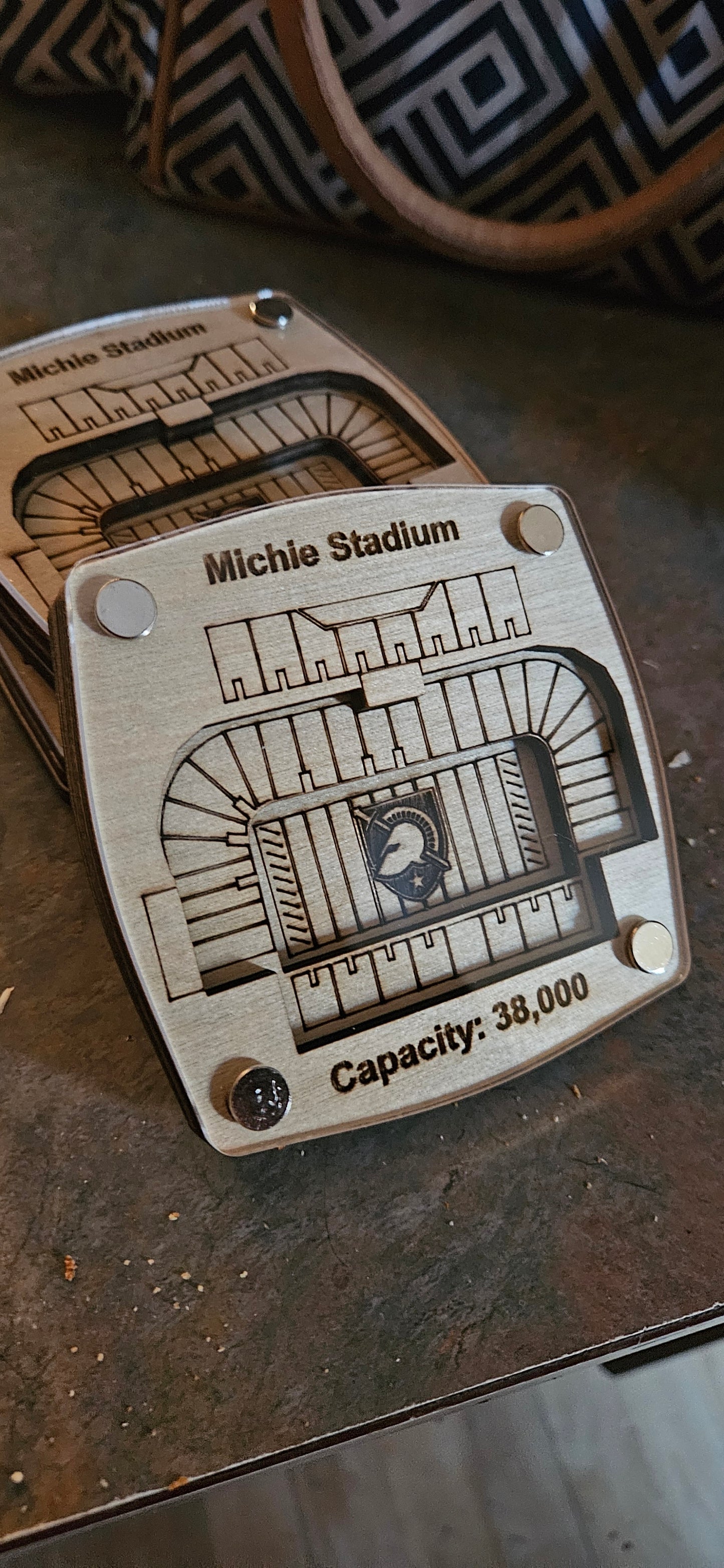 Michie Field Multi-Layered Stadium Coasters