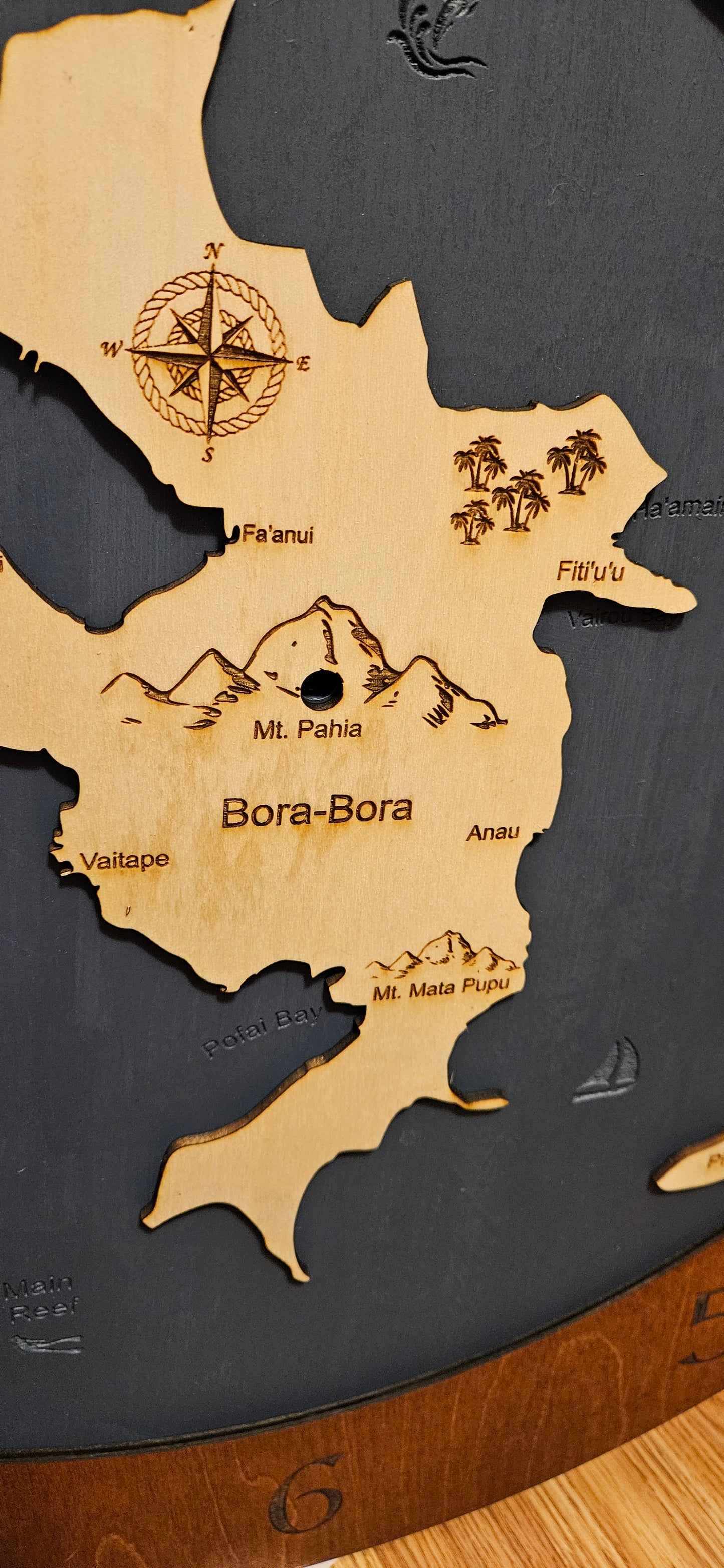 Bora-Bora Time or Tide Clocks